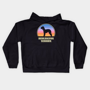 Bedlington Terrier Vintage Sunset Dog Kids Hoodie